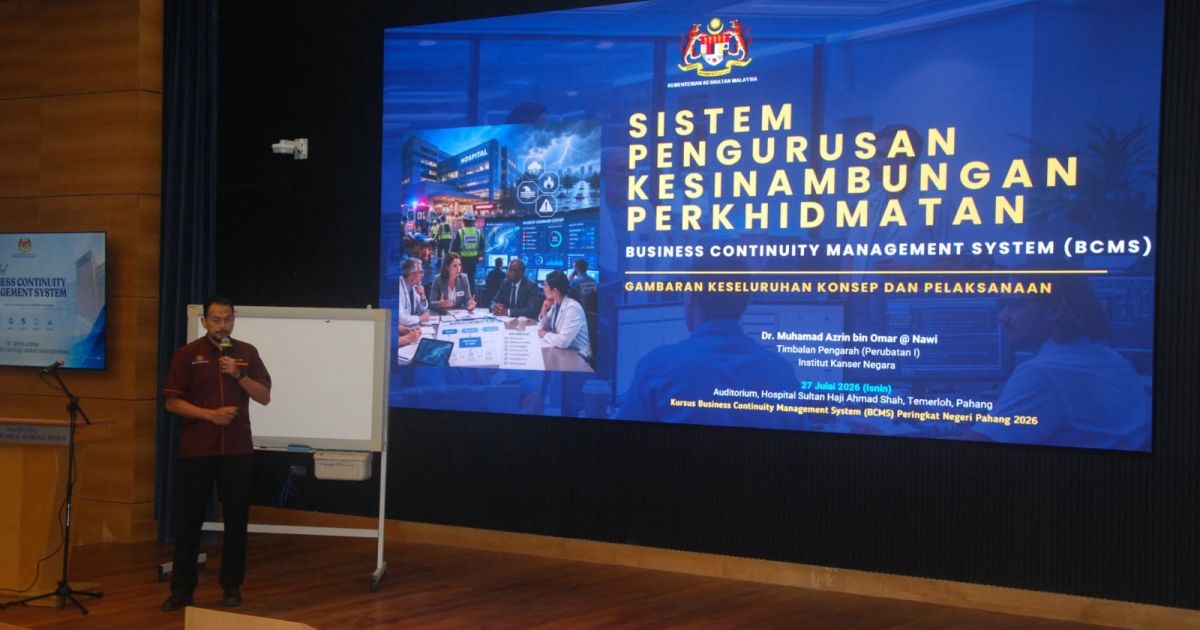Hari Pertama Bengkel Business Continuity Management System (BCMS)